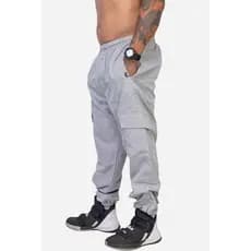 Calça Cargo Compton Ripstop Com Zíper Cinza
