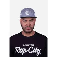 Boné Five Panel Collab Starter X Compton Desestruturado Cinza