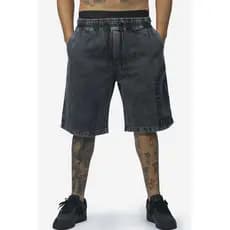 Bermuda Jeans Compton  Elástico Chanfro Marmorizada