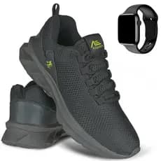 Kit Tênis Masculino Leve Confortável Corrida Academia Caminhada + Relógio Digital