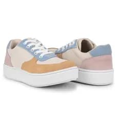Tênis Feminino Confortável Lançamento Ana Lira Moda Blogueira Nova Tendencia Colorido Solado Costurado Reforçado