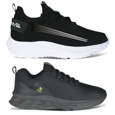Kit 2 Pares Tênis Masculino Leve Confortável Academia Caminhada Corrida Adaption