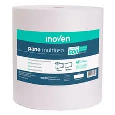 Pano Multiuso Rolo Branco Inoven 28cmx300m C/600