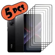 Kit Com 5 Películas de vidro 3D Para Xiaomi Poco X7 Pro