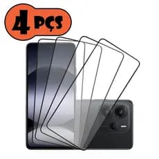 Kit Com 4 Películas de vidro 3D Para Xiaomi Redmi note 14