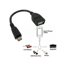 Cabo OTG Micro USB Para USB Normal Para Celular