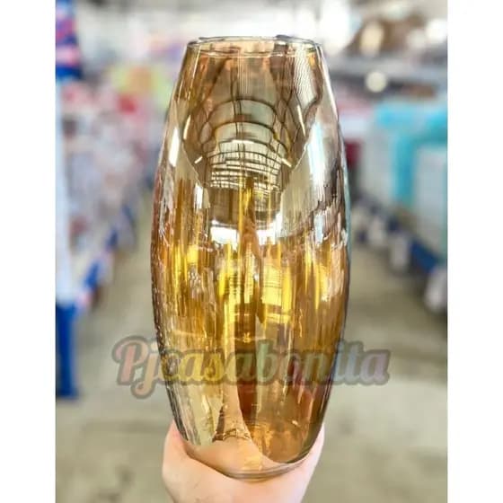 PJCASABONITA Vaso boleado PRONTA ENTREGA vidro âmbar 30cm para flores e decoração