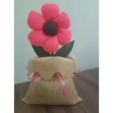 Peso artesanal de porta decorativo flor cores aleatório