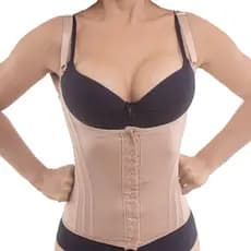 Cinta Modeladora Feminina 12 Barbatanas Colete Afina Cintura Modela Barriga J027