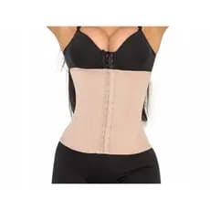 Cinta Modeladora Feminina Pós Parto 12 Barbatanas Redutora de Medidas Abdominal Afina Cintura T29