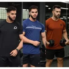 Kit 3 Camisa Camiseta Dry fit Masculino Academia Esportes Corrida Cross refletiva