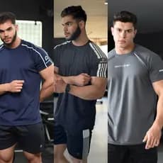 Kit 3 Camisa Camiseta Dry Fit Masculino Academia Esportes Cross Esportivas Raglan