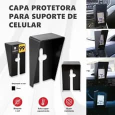 CAPA PROTETORA PARA SUPORTE DE CELULAR AUTOMATIVA UBER/99/CABIFY/LadyDriver/YetGo/Garupa/inDriver/Blablacar/ifood//
