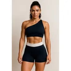 Conjunto costas nuas Top , Short ou Calça Avulso poliamida fitness ( Peças vendidas separadamente)
