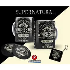 Kit Caneca Cerâmica Supernatural MOD1
