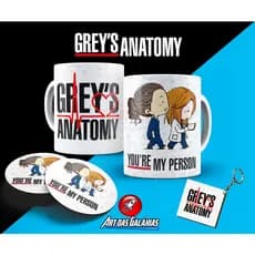Kit Caneca Cerâmica Grey's Anatomy MOD3