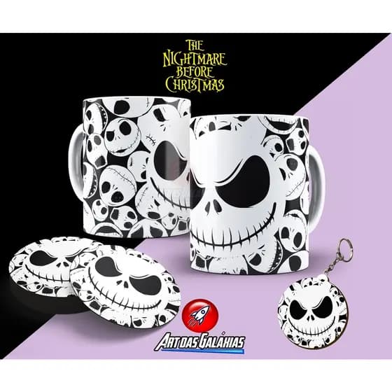 Kit Caneca Cerâmica O Estranho Mundo de Jack MOD2
