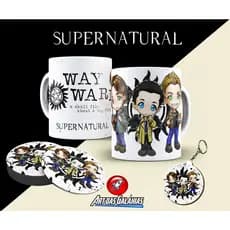 Kit Caneca Cerâmica Supernatural