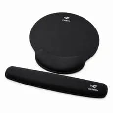 Kit MousePad e Apoio de Punho Para Teclado Ergonômico Descanso Pulso Gel C3Tech