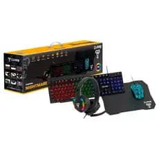 Kit Gamer Teclado + Mouse + Headset Fone + Mousepad Combo Pc 4 em 1 NIGHTMARE CLANM