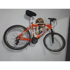 Suporte de parede para bicicleta em mdf com porta tênis sapatilha e capacete
