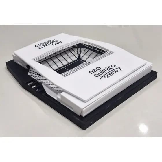 Maquete Arena Corinthians Neo Química Arena casa do povo