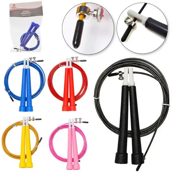 Corda de Pular Crossfit Aço 3m Rolamento Speed Profissional