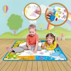Tapete Educativo Infantil c/ Canetinha Spray Moldes 80x80cm
