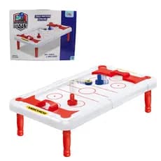 Brinquedo MINI Mesa Hockey Air 42 x 23 x 12 Presente Aniversário Portátil Meninos Meninas Natal