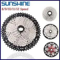Cassete Para Bicicleta De Estrada MTB SUNSHINE 8/9/10/11/12S 11-25/28/32/34/36/40/42/46/50/52 T Volante Shimano SRAM