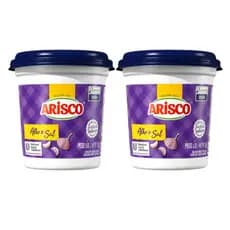 Kit 2 Tempero Em Pó Completo Alho E Sal Arisco 1kg Cada - Pote Grande