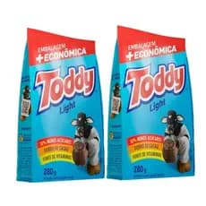 Kit 2 Achocolatado Em Pó Light Pacote de 280g Toddy Nfe