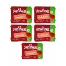 Kit 5 Goiabada Cascão Predilecta Doce 300g Pacote S/ Glúten