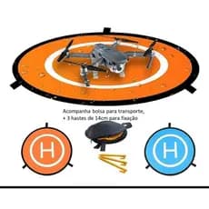 pista de pouso e descolagem para drone  heliponto landing pad hipermeavel dupla face 55 cm