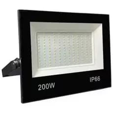 Refletor Led 200w Branco Quente 3000k a 3500k Luz Amarela Amarelado 3000k A Prova Dágua Ip66
