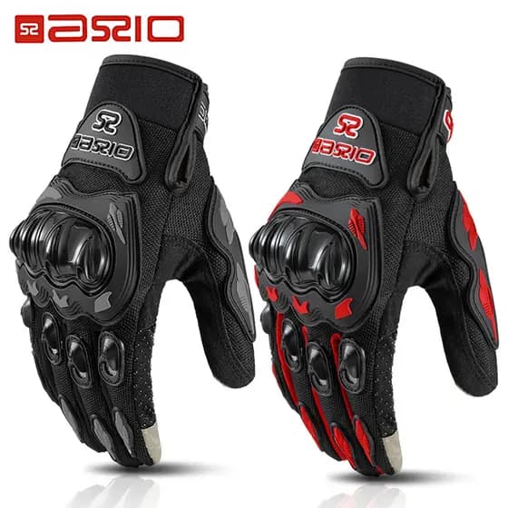 Luvas De Motocicleta AXIO Verão Respiráveis De Toque Com Tela De Dedo Completo Proteção Antideslizante Para Motociclistas Guantes Motociclismo Antiderrapantes Homens