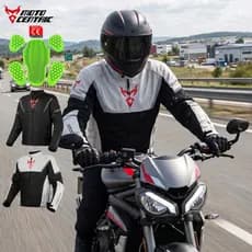 Jaqueta Moto Motociclista Verão Respirável Anti-Queda Proteção CE Refletiva Original MOTOCENTRIC