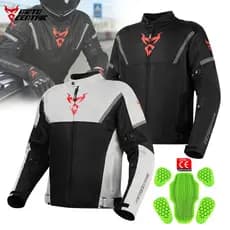 Jaqueta Motoqueiro Verão Malha 3D Protetor CE Armadura Refletiva Zíper YKK Original MOTOCENTRIC