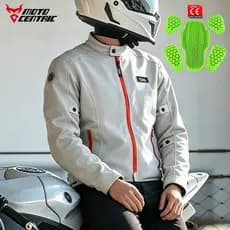 MOTOCENTRIC Jaqueta Motoqueiro Urbana Leve Com Armadura CE Malha Respirável Roupa De Proteção