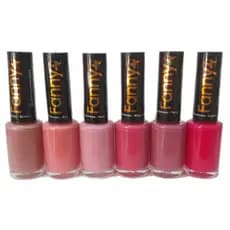 Kit Esmalte Fanny Coleção Rosa Chique 6 Unidades Lançamento