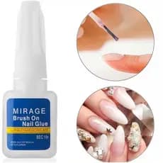 Cola Para Unha Postiça Original - MIRAGE/GLAMOUR - Tips Gel Acrigel Acrílica Porcelana 10g