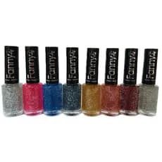 Kit Esmaltes Glitters Fanny Coleção De brilhos - 8 Unidades Sem Repetição