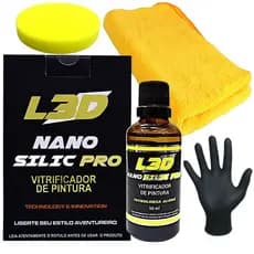 Vitrificador Automotivo Nano Silic Pro L3D - Brilho Intenso e Super Proteção Por 1 Ano