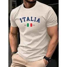 Camiseta Masculina ITALIA 1946 Gola Redonda Lançamento