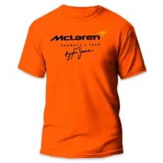 Camiseta Airton Senna McLaren 100% Algodão Fio 30.1 - Promoção camisa basica