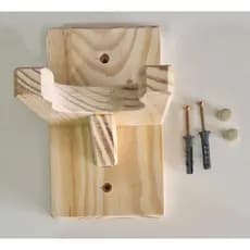 Suporte em pinus de parede para ukulele cavaquinho violino banjo