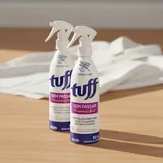 Tuff Sem Passar Desamassa Roupas Fácil Spray Neutralizador De Odores Revitaliza e Perfuma 350ML