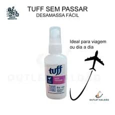 Tuff Sem Passar Desamassa Fácil Roupas Neutralizador de Odores 60ml Para Viagem