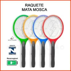 Raquete Elétrica Mata Mosquito Pernilongo Mosca Dengue 110V 220V Bivolt