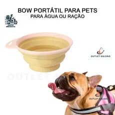 Comedouro e Bebedouro Portátil Para Cachorro e Gatos Bowl Retrátil Pets OIKOS